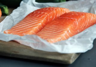 fresh salmon fillets